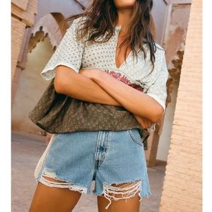 Womens denim shorts